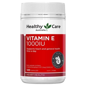 (PRE ORDER) Healthy Care Vitamin E 1000IU 120 Capsules shelf life 2yrs